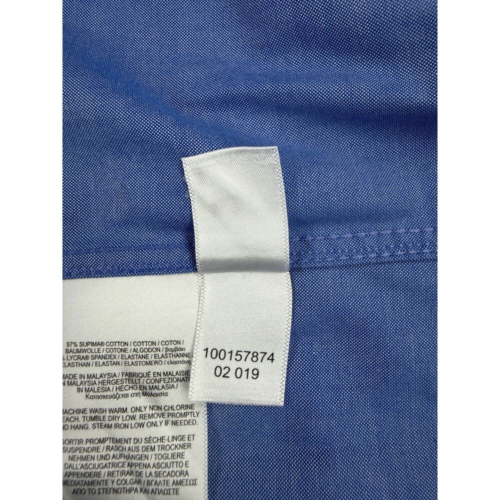 Brooks Brothers Men's 15.5-33 Regent Fit Blue LS Non-Iron Supima Shirt NWOT - Picture 7 of 11